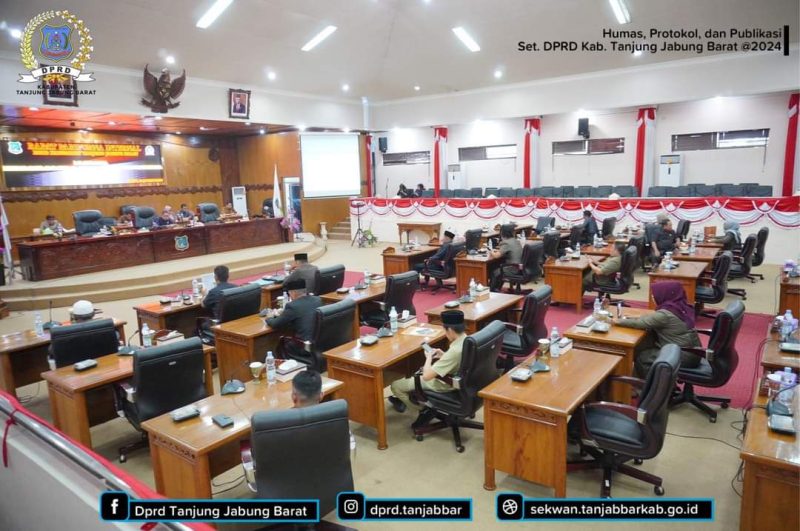 DPRD Tanjabbar Gelar Rapat Paripurna Penyampaian Laporan Hasil Reses